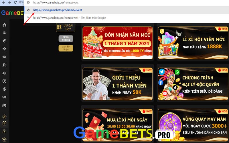 Nên vào đúng link khi đăng nhập gamebet nhé